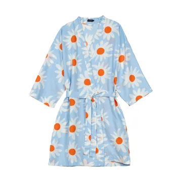Rakastaa ei rakasta morgenkåbe - Orange-Off-white-light blue - Marimekko