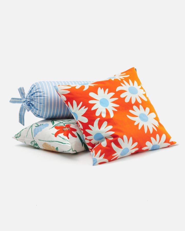 Rakastaa ei rakasta pudebetræk 50x50 cm, Orange-Off-white-light blue Marimekko