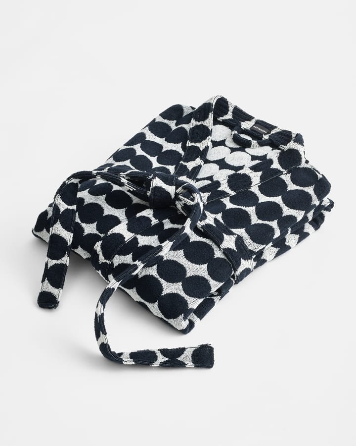 Räsymatto badekåbe - Black-white, S - Marimekko