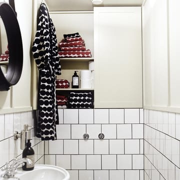 Räsymatto håndklæde sort - gæstehåndklæde 30 x 50 cm - Marimekko