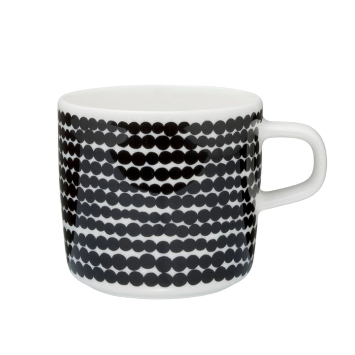 Räsymatto kaffekop 20 cl - Sort-hvid - Marimekko