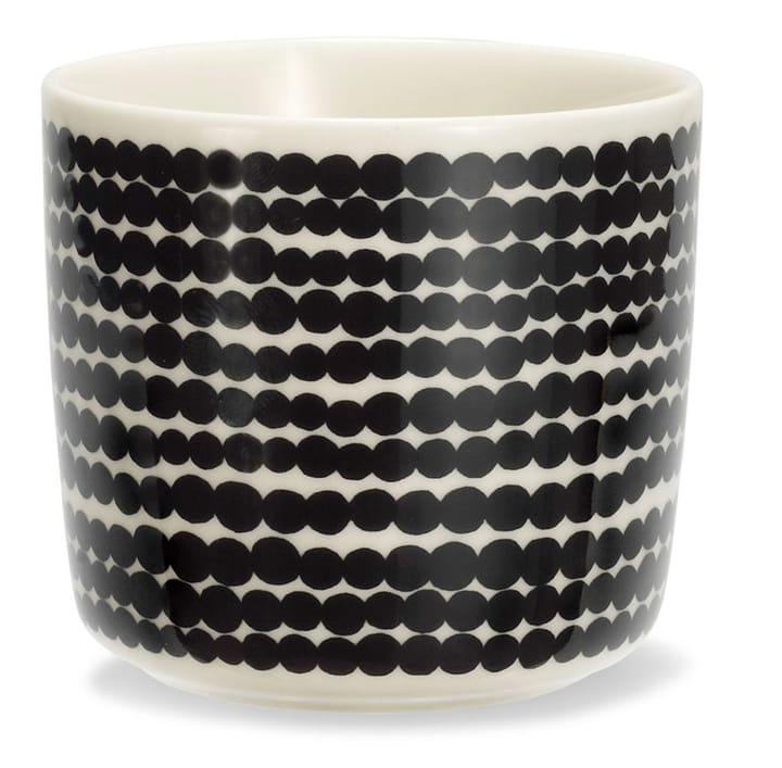 Räsymatto kaffekop uden hank - sort-hvid - Marimekko