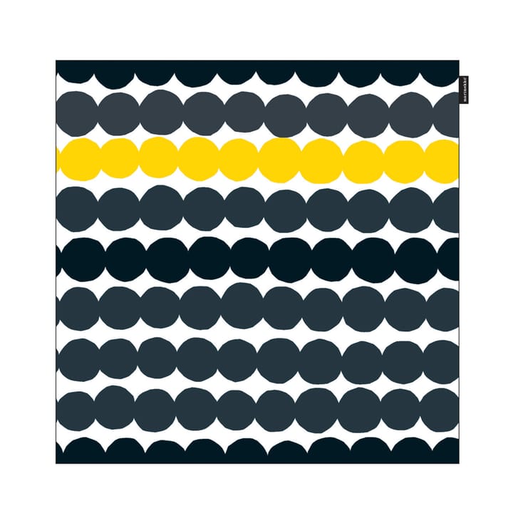 Räsymatto pudebetræk - sort-grå-gul - Marimekko