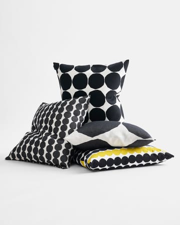 Räsymatto pudebetræk - sort-grå-gul - Marimekko
