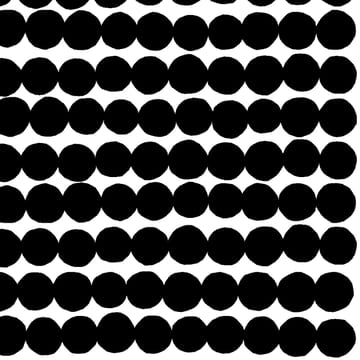 Räsymatto tekstil - sort-hvid - Marimekko