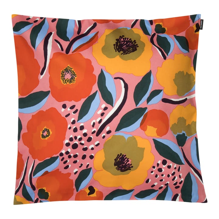 Rosarium pudebetræk 50x50 cm - Lyserød/Blå/Rød - Marimekko