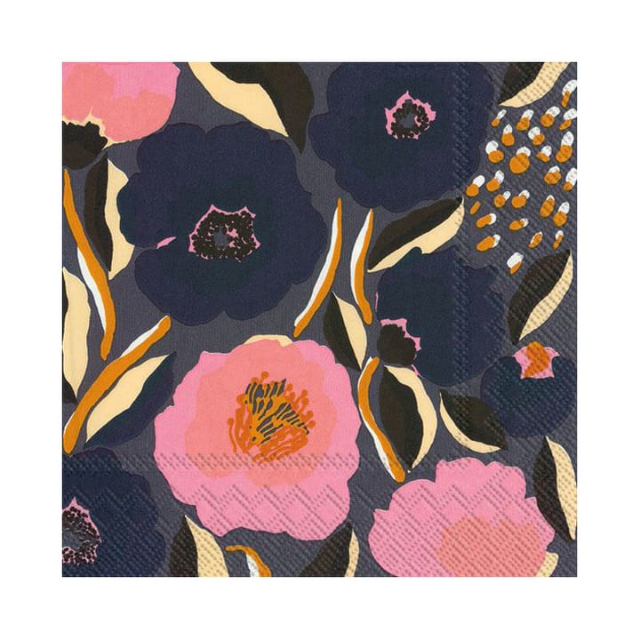 Rosarium servietter 33x33 cm 20-pak - Blå - Marimekko