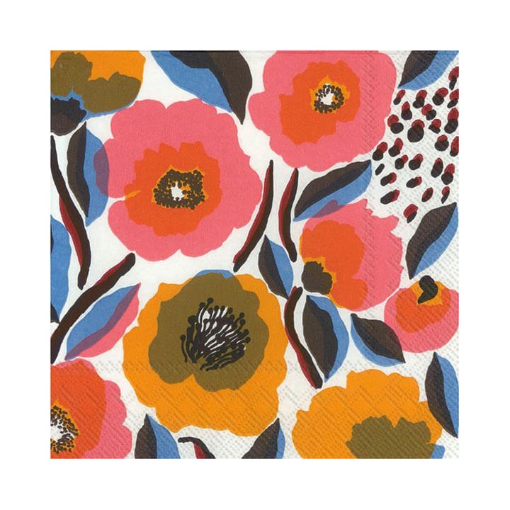 Rosarium servietter 33x33 cm 20-pak - Hvid - Marimekko