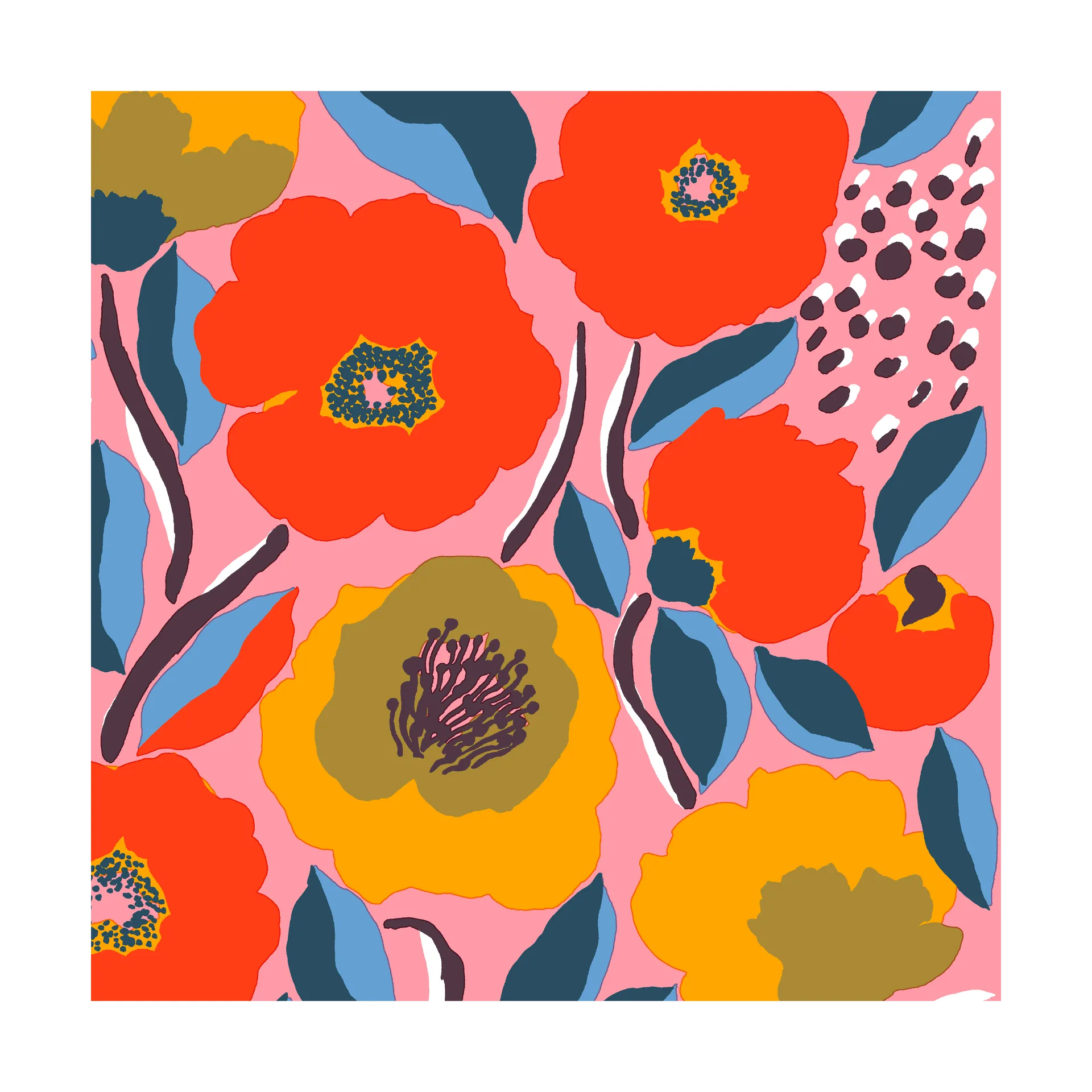 Rosarium servietter 33x33 cm 20-pak, Pink Marimekko