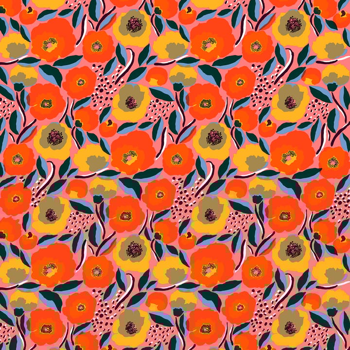 Rosarium voksdug - Rød/Blå/Gul - Marimekko