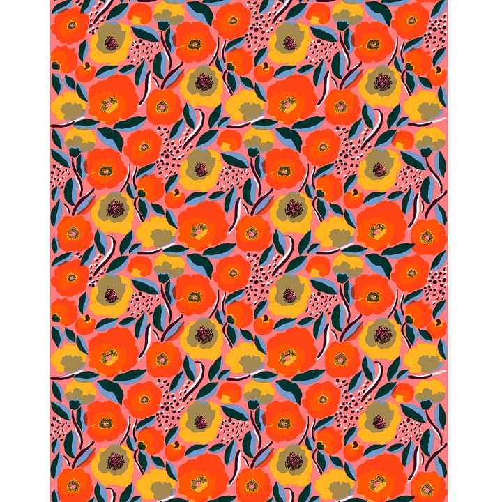 Rosarium voksdug - Rød/Blå/Gul - Marimekko