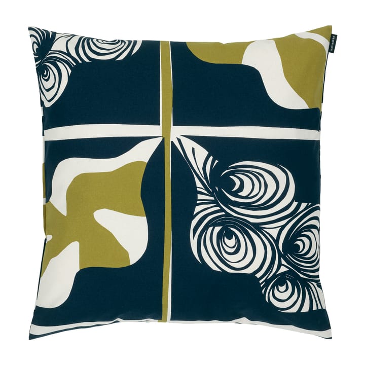 Rukinlapa pudebetræk 50x50 cm - mørkeblå-grøn-hvid - Marimekko