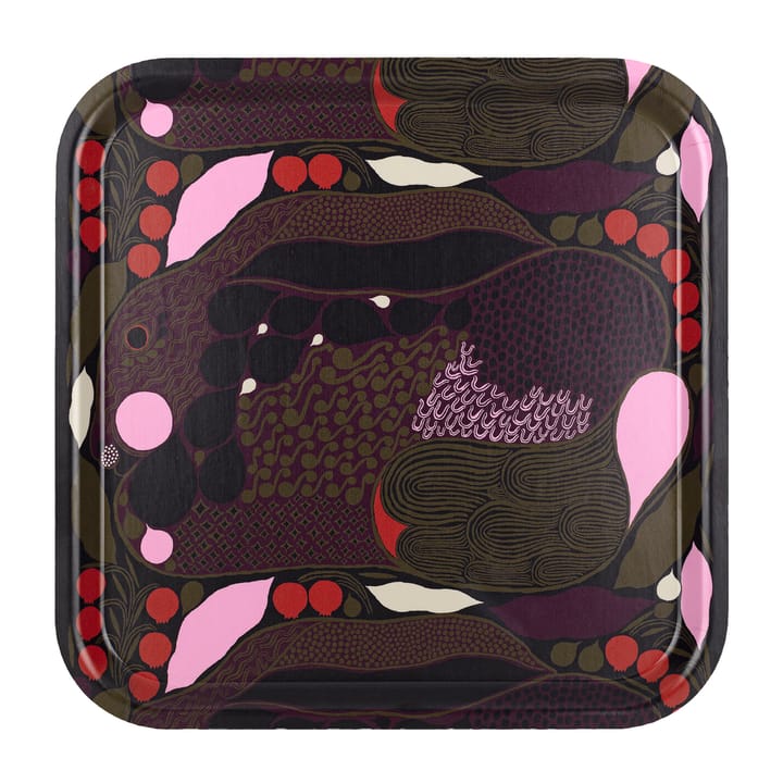 Rusakko bakke 32x32 cm - Lyserød/Brun - Marimekko