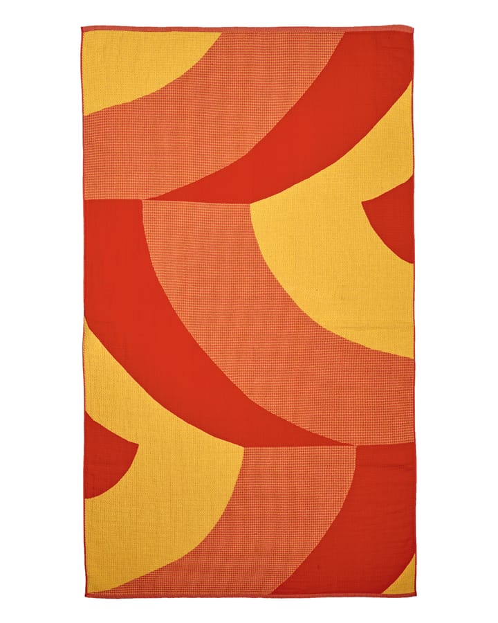 Savanni strandhåndklæde 100x180 cm - Rød/Gul - Marimekko