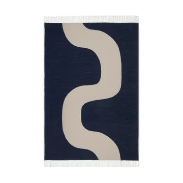 Seireeni plaid 130x180 cm - Offwhite/Dark blue - Marimekko