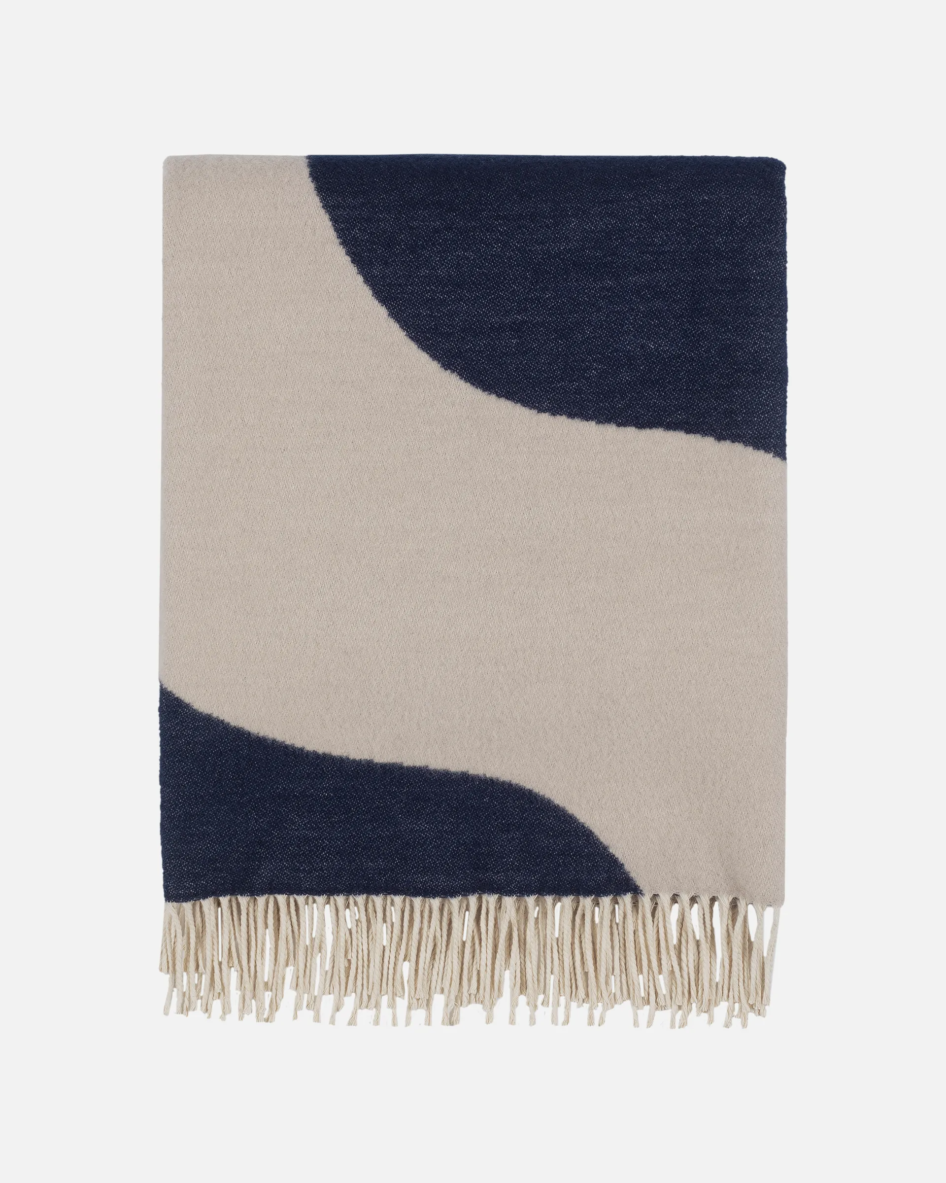 Seireeni plaid 130x180 cm, Offwhite/Dark blue Marimekko