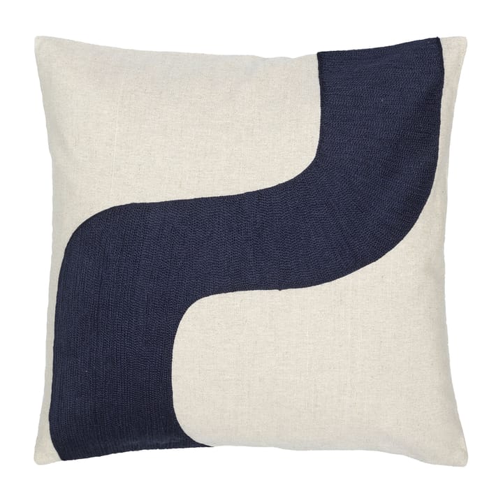 Seireeni pudebetræk 50x50 cm - Linen/Dark blue - Marimekko