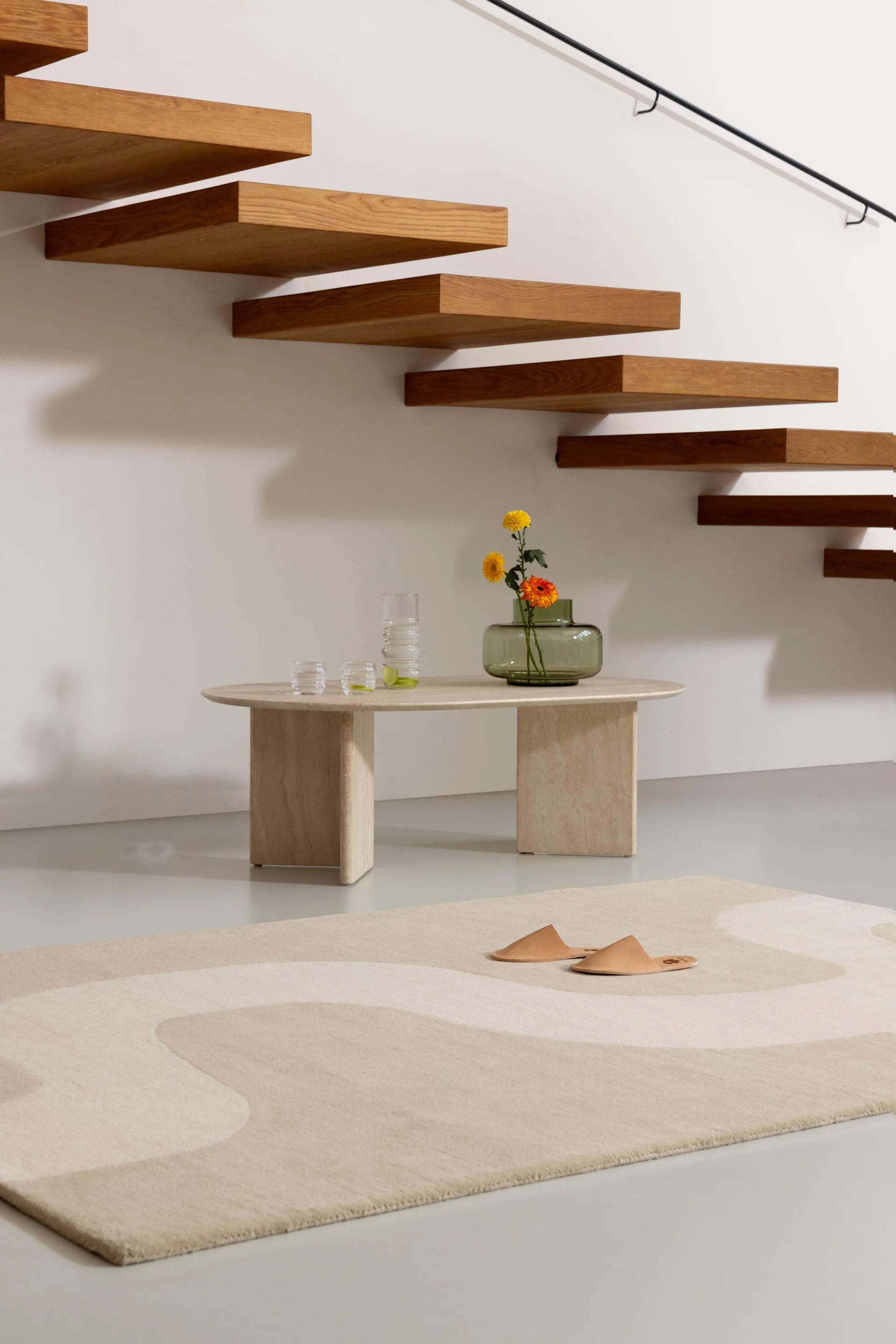 Seireeni uldtæppe, Warm Beige, 170x240 cm Marimekko