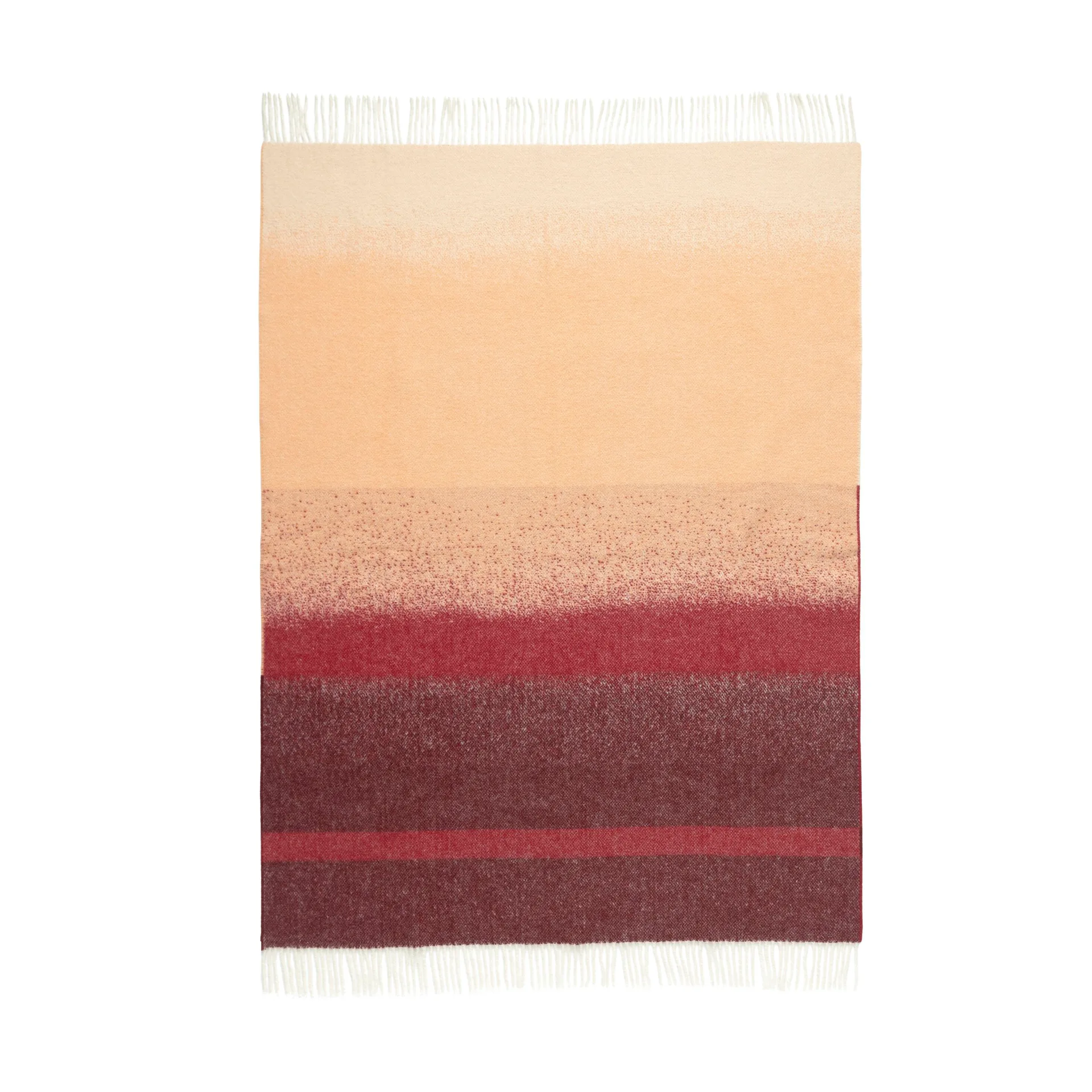 Selänne plaid 130x170 cm, Bordeaux-off white, peach Marimekko