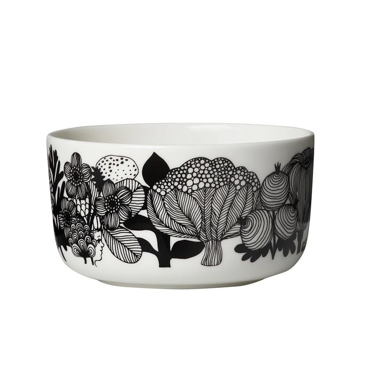 Siirtolapuutarha skål 5 dl, sort-hvid (Finland 100 år) Marimekko