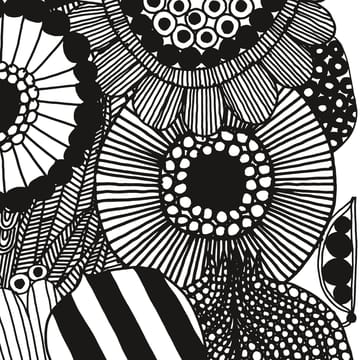 Siirtolapuutarha tekstil - hvid-sort - Marimekko