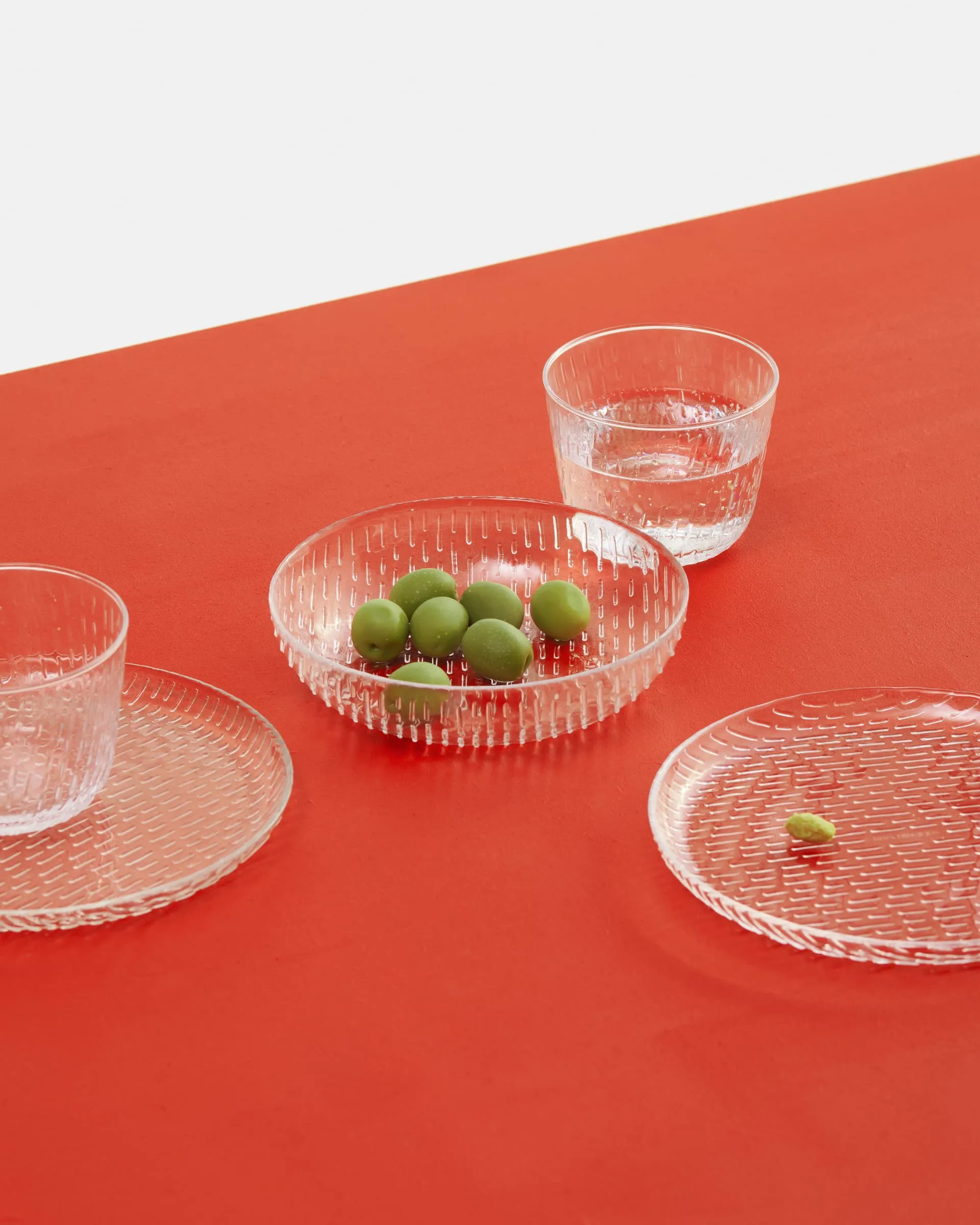 Syksy assiet glas Ø17 cm 2-pak, Clear Marimekko