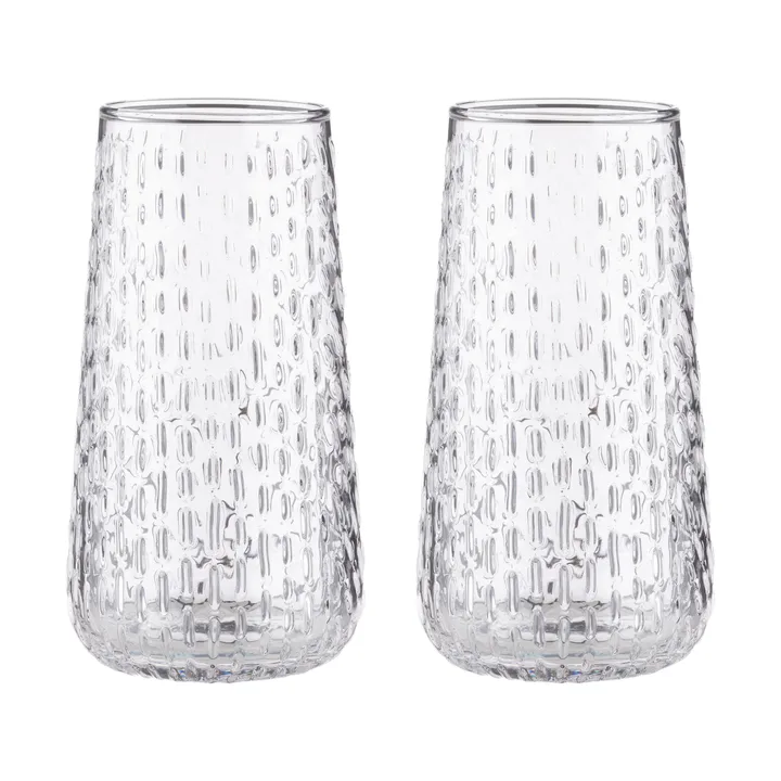 Syksy long tumbler glas 2-pak - Clear - Marimekko