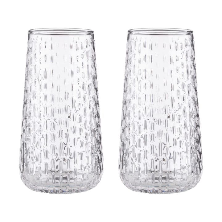 Syksy long tumbler glas 2-pk - Clear - Marimekko
