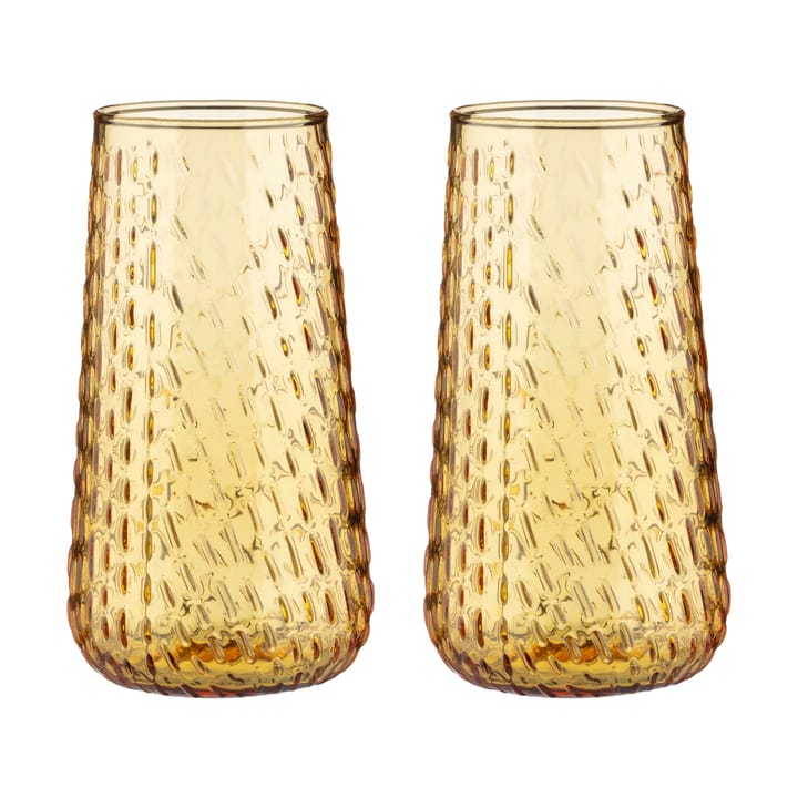 Syksy long tumbler glas 2-pk - Honey - Marimekko