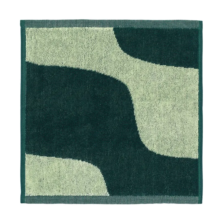 Taifuuni mini håndklæde 30x30 cm - Pear-dark green - Marimekko