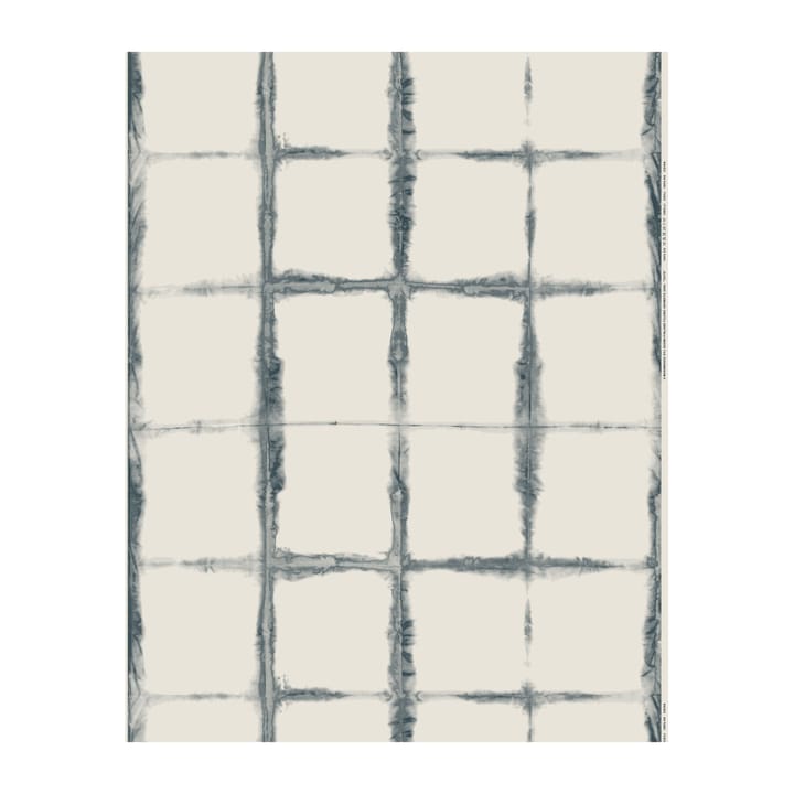 Taite stof bomuld/hamp, White/Dark blue Marimekko