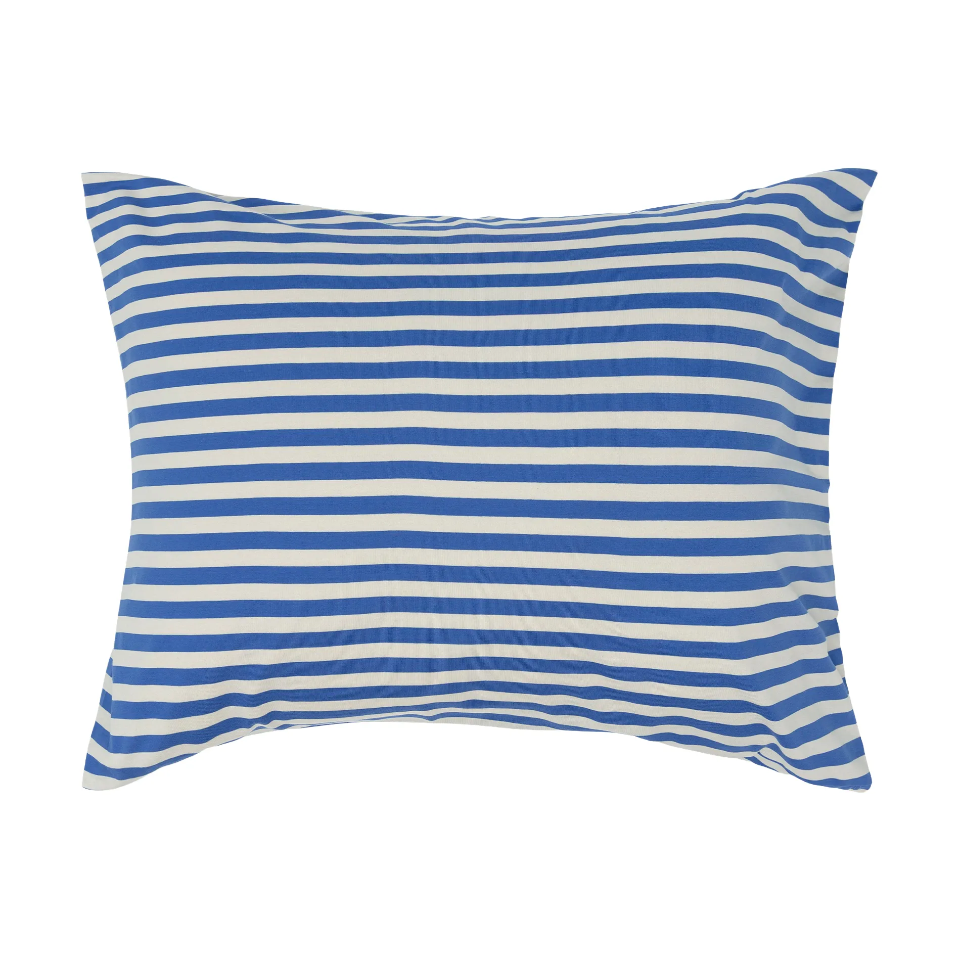 Tasaraita pudebetræk 50x60 cm, Off white-blue Marimekko