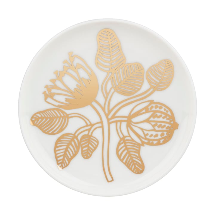 Tiara assiet Ø13,5 cm - Hvid-guld - Marimekko