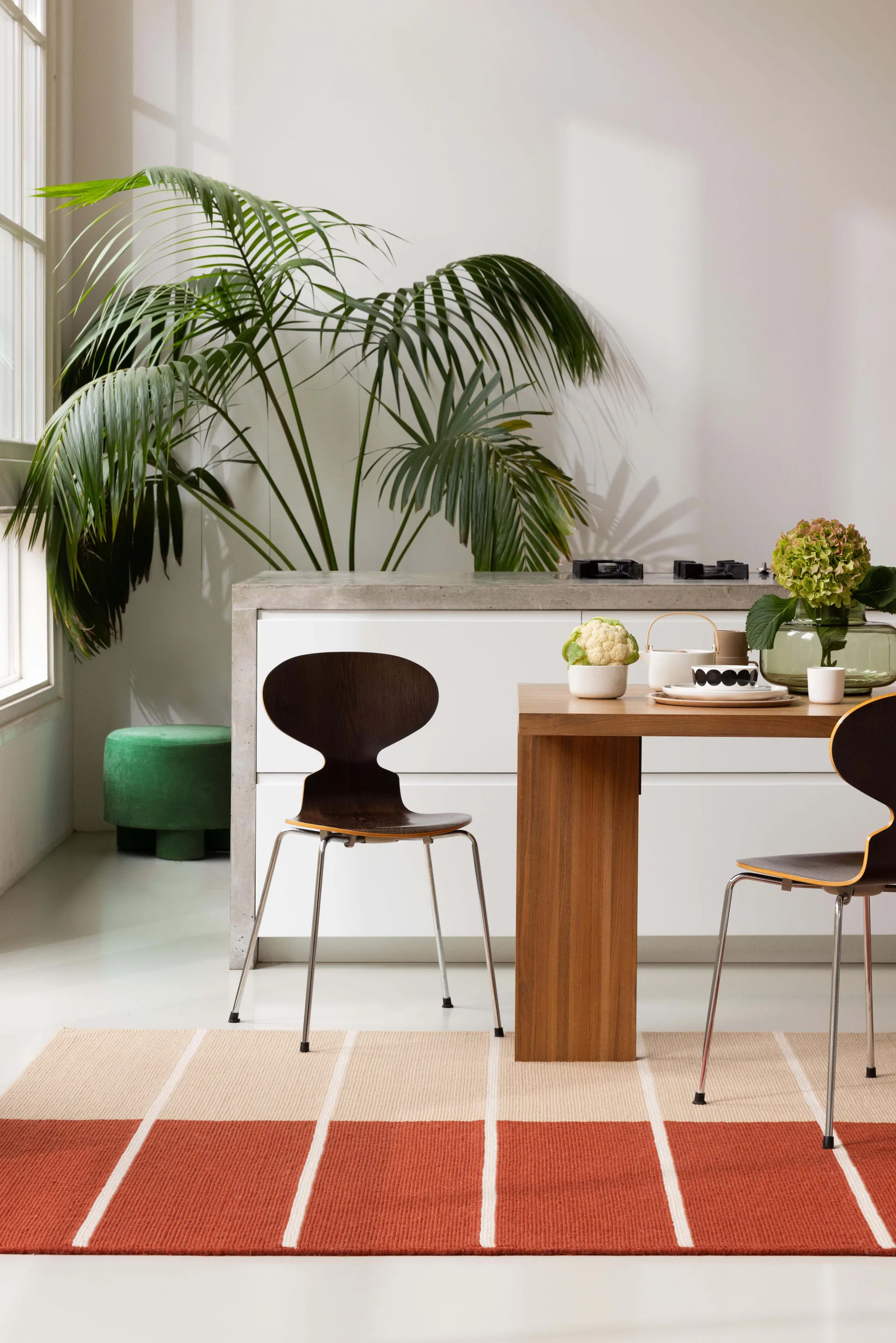 Tiibet uldtæppe, Burnt Orange, 170x240 cm Marimekko