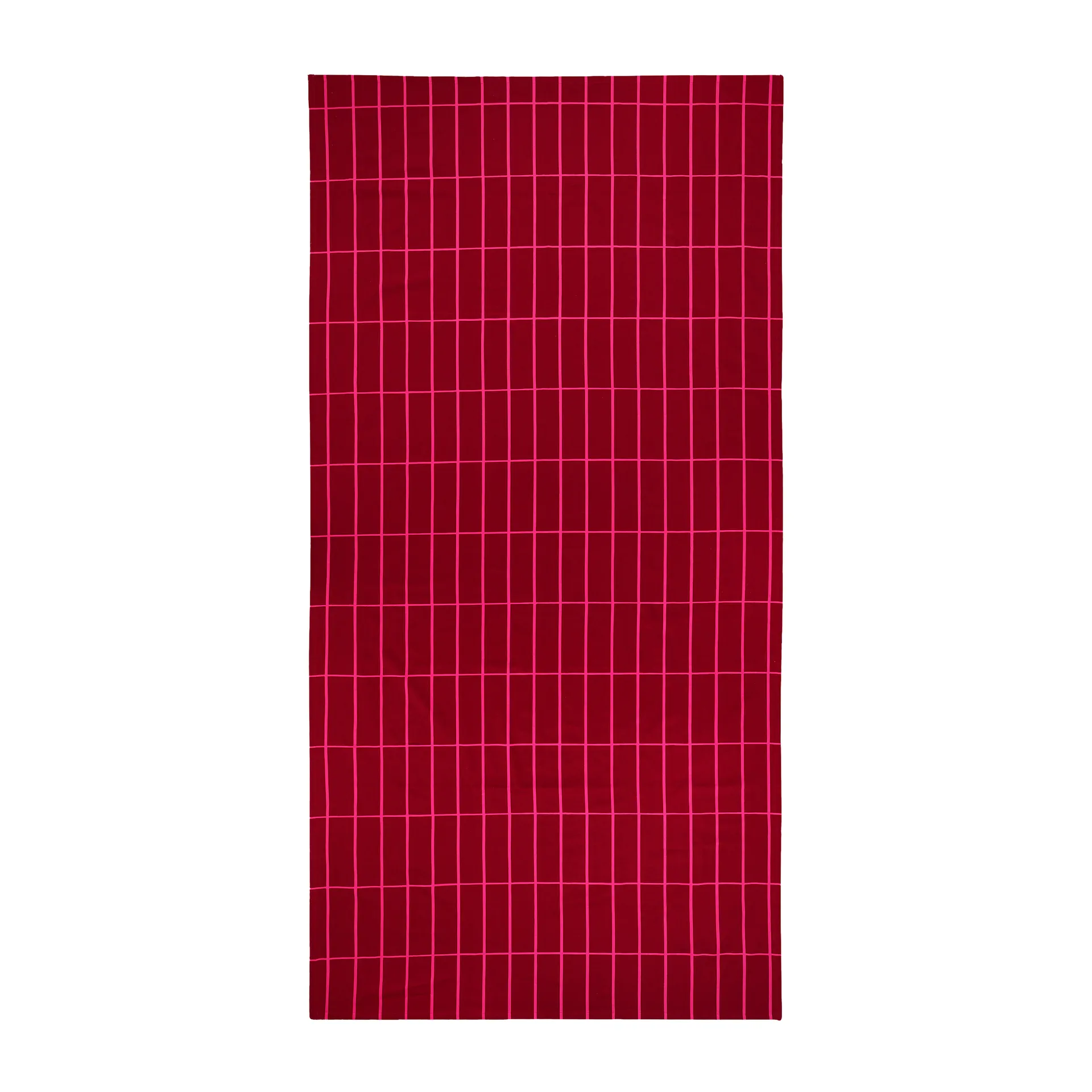 Tiiliskivi dug 140x280 cm, Rød/Lyserød Marimekko