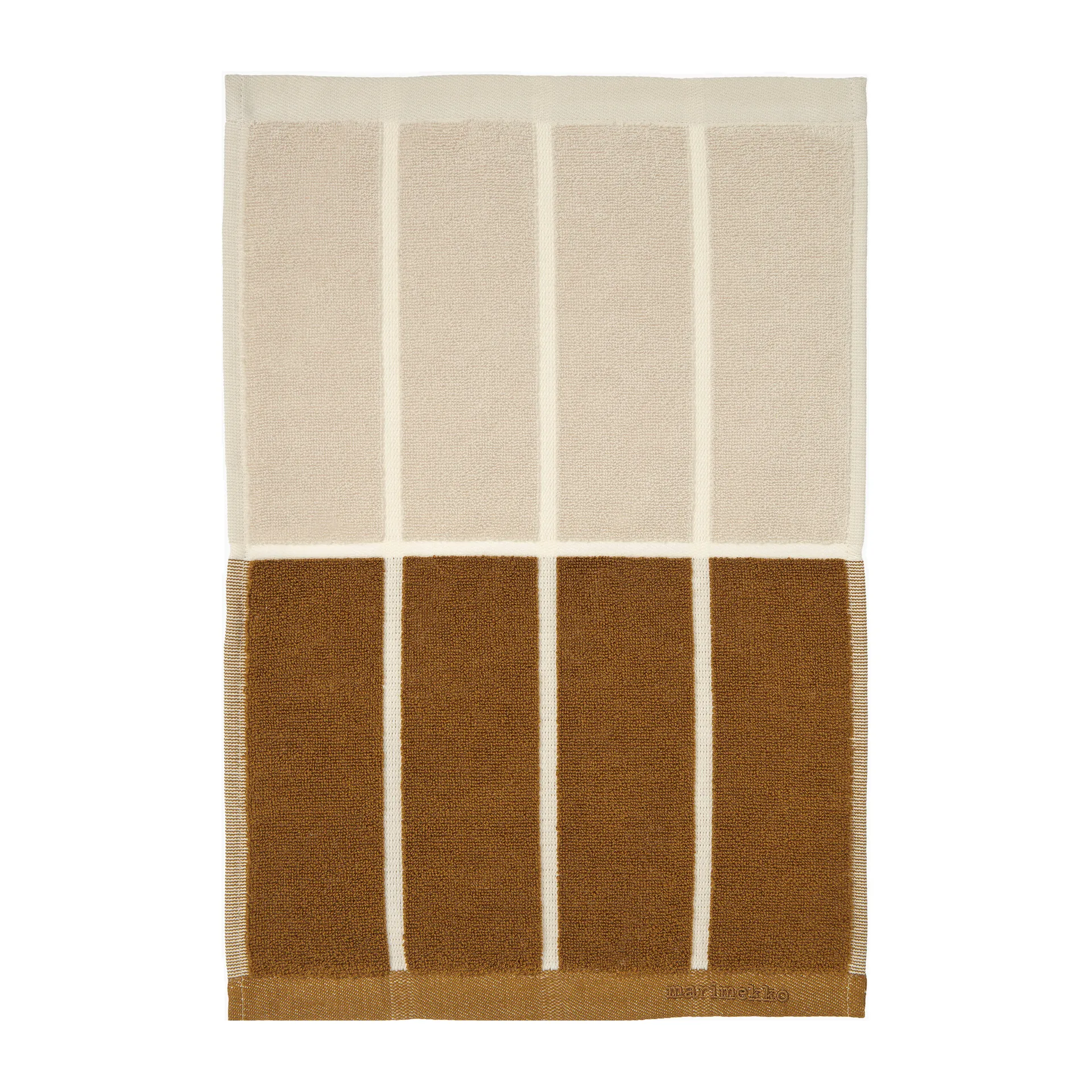 Tiiliskivi håndklæde 50x30 cm, Mørkegrå/Brun/Beige Marimekko