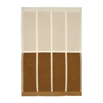 Tiiliskivi håndklæde 50x30 cm - Mørkegrå/Brun/Beige - Marimekko