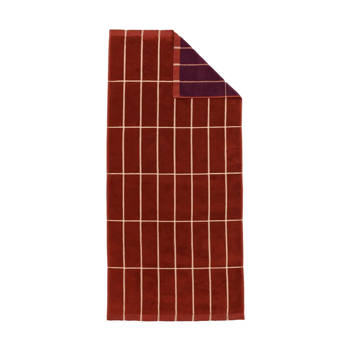 Tiiliskivi håndklæde 70x150 cm - Brick-plum-hay - Marimekko