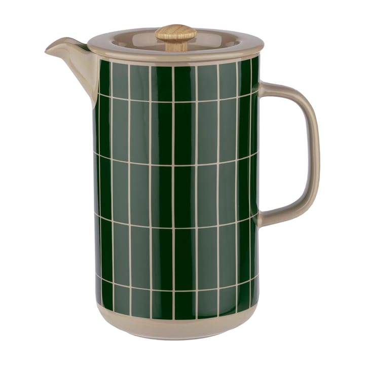 Tiiliskivi stempelkande 0,9 L - Terra/Dark green - Marimekko