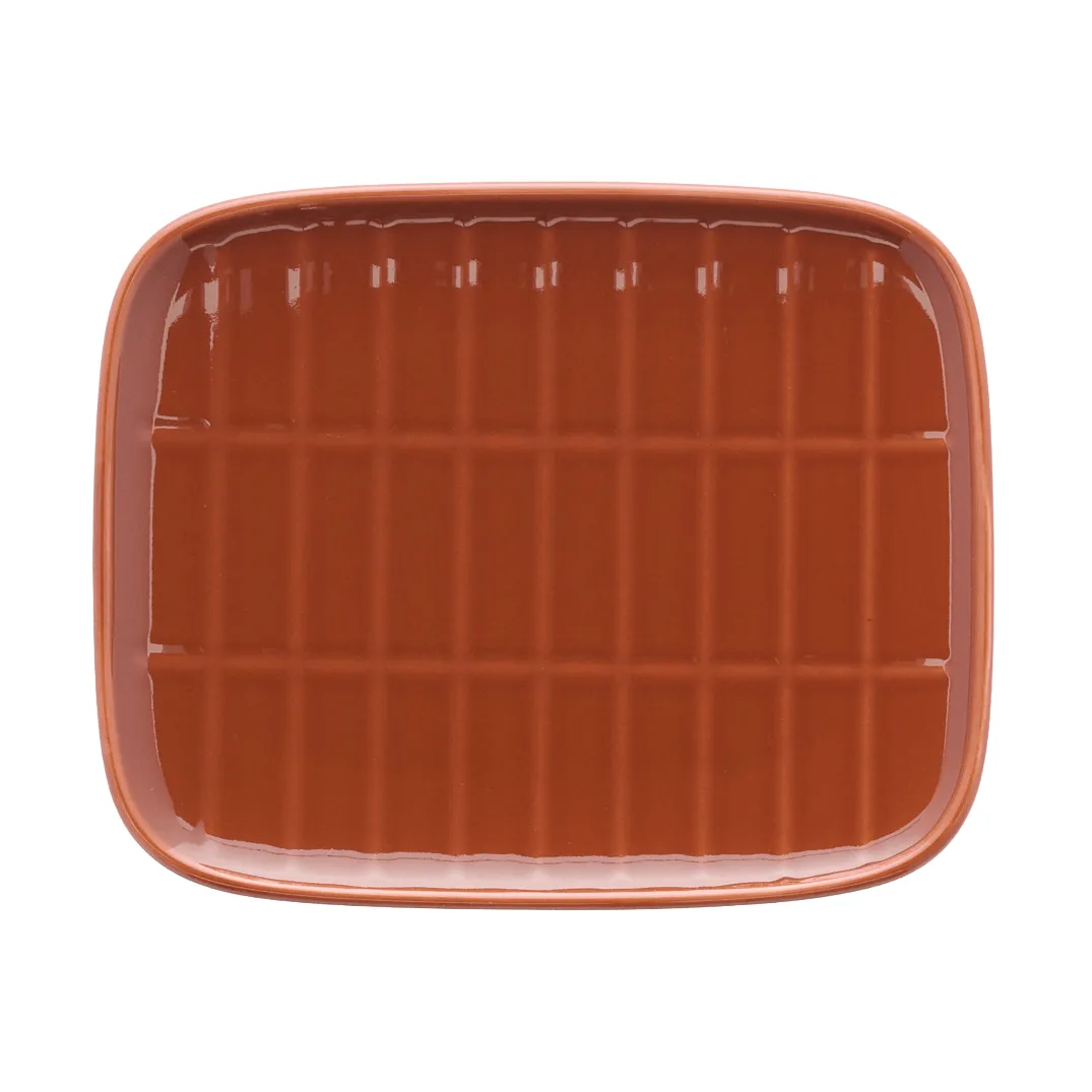 Tiiliskivi tallerken 12x15 cm, Chestnut Marimekko