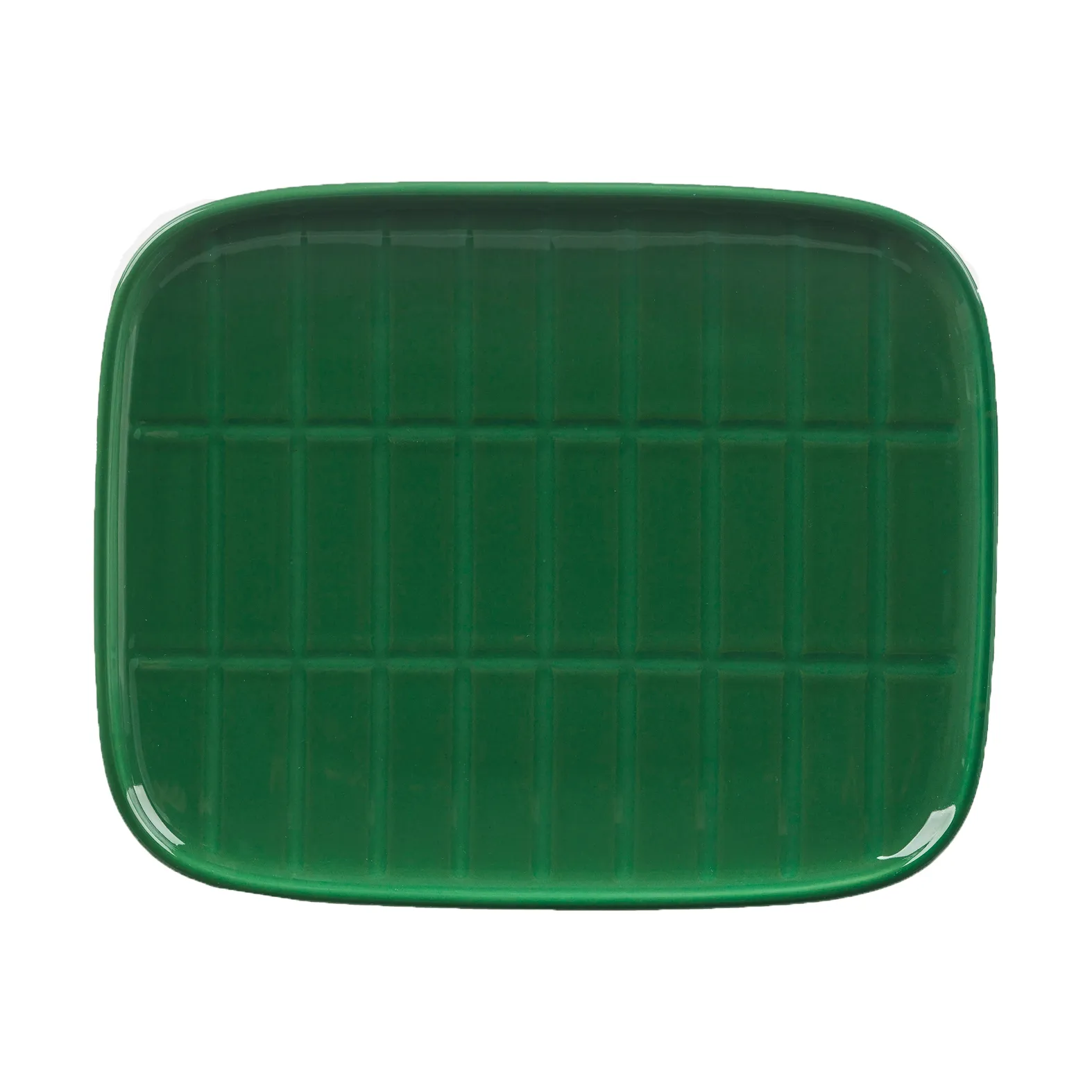 Tiiliskivi tallerken 12x15 cm, Dark green Marimekko