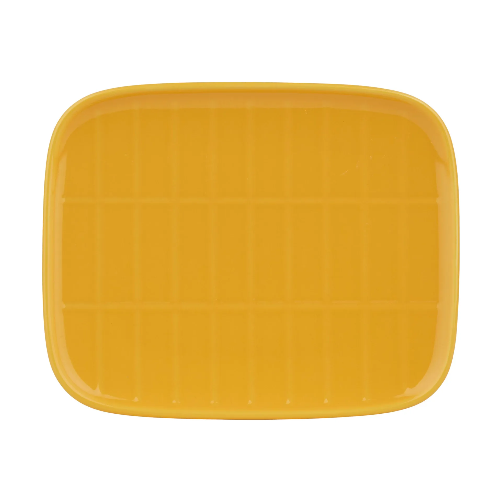 Tiiliskivi tallerken 12x15 cm, Gul Marimekko