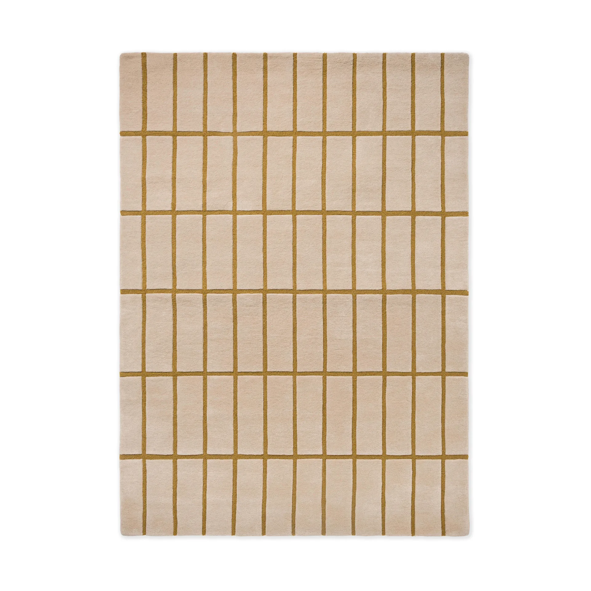 Tiiliskivi uldtæppe, Bronze Yellow, 250x350 cm Marimekko