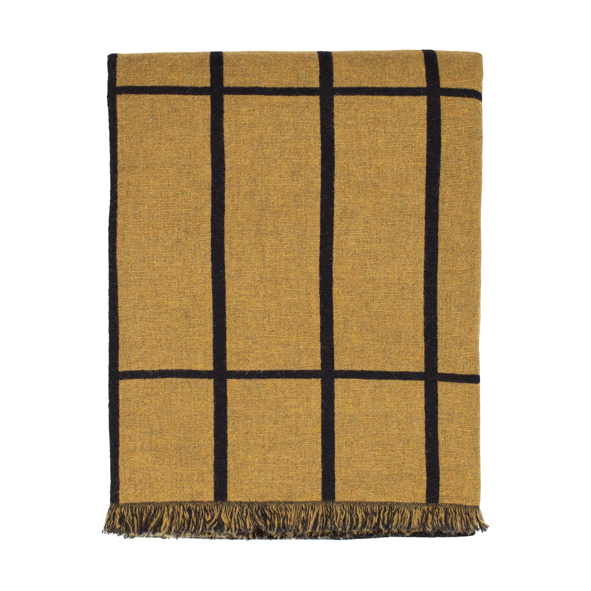 Tilliskivi plaid, Caviar-gold Marimekko