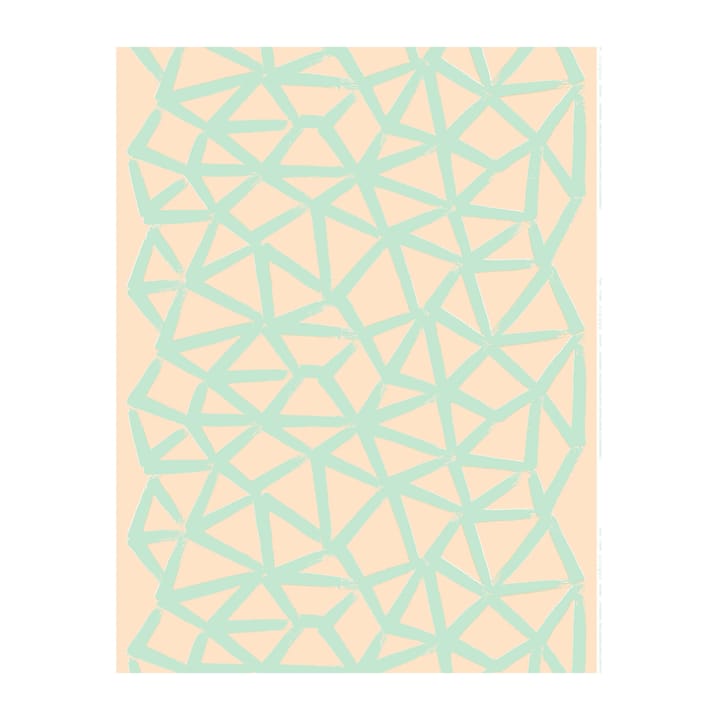 Ukkospilvi hørstof, Peach/Mint Marimekko