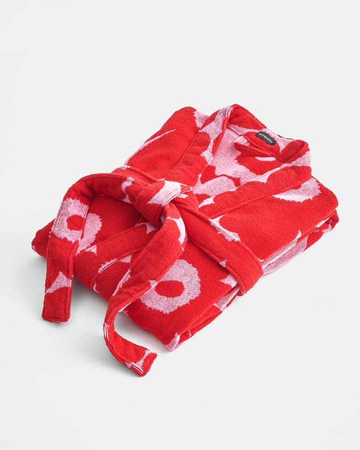 Unikko 2 badekåbe - Red-pink, XL - Marimekko