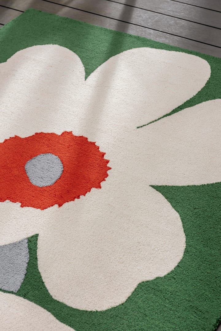Unikko 60-års jubilæum tuftet plastmåtte, 140x200 cm Marimekko