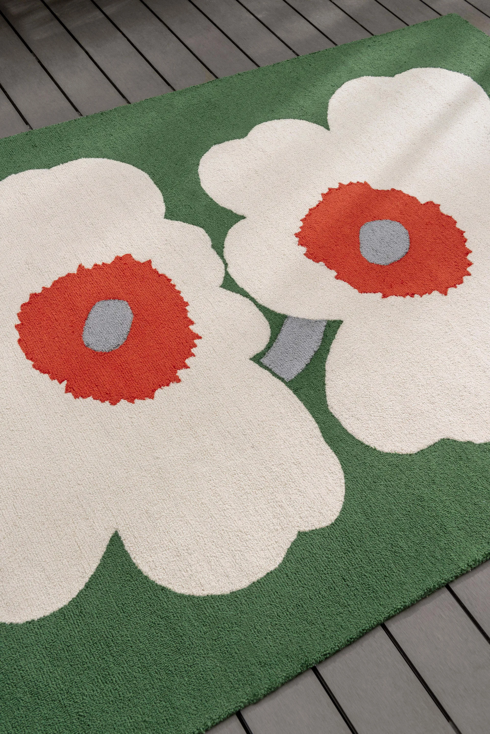 Unikko 60-års jubilæum tuftet plastmåtte, 160x230 cm Marimekko