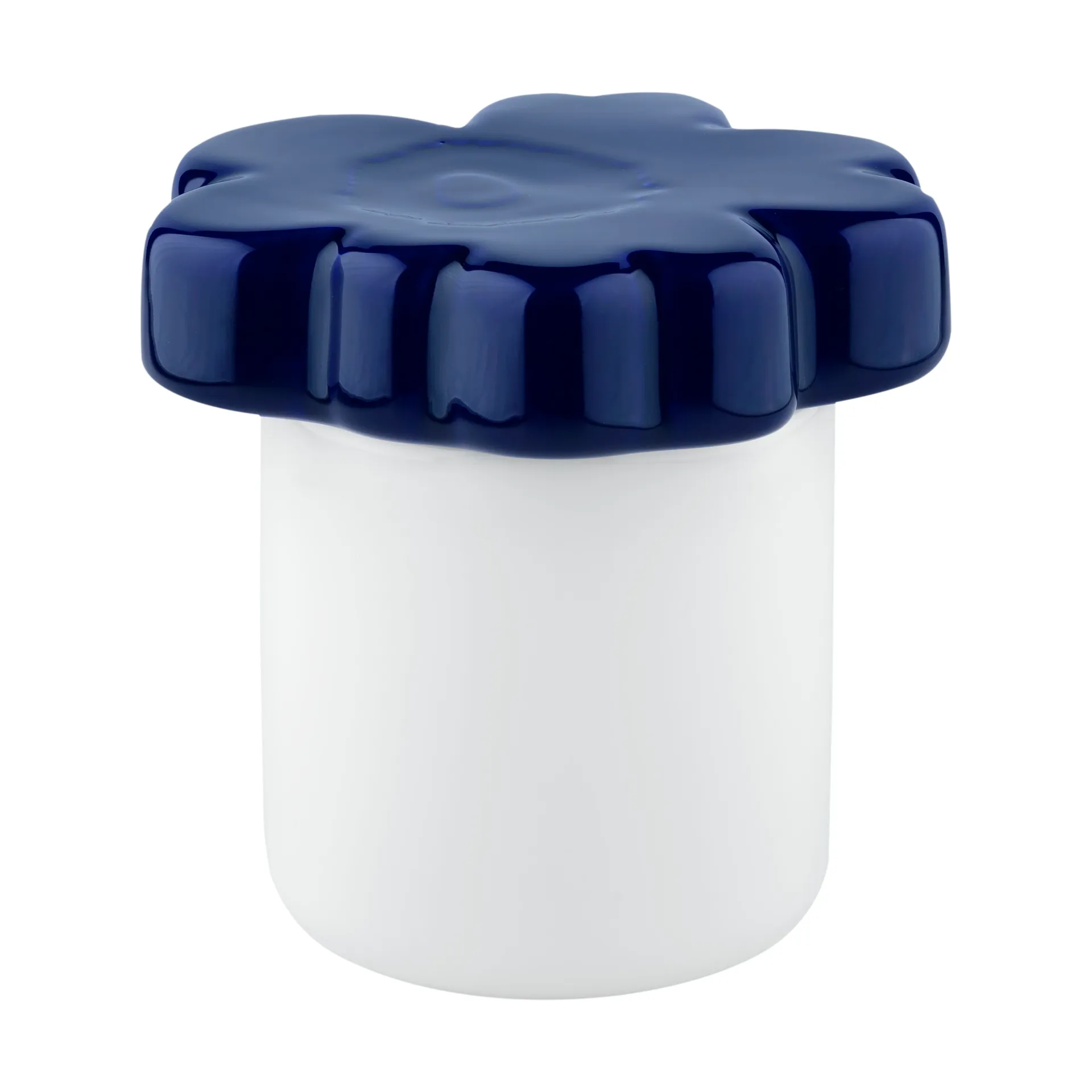 Unikko 60-års jubilæums dåse Ø6,5x15,5 cm, White-d. blue Marimekko
