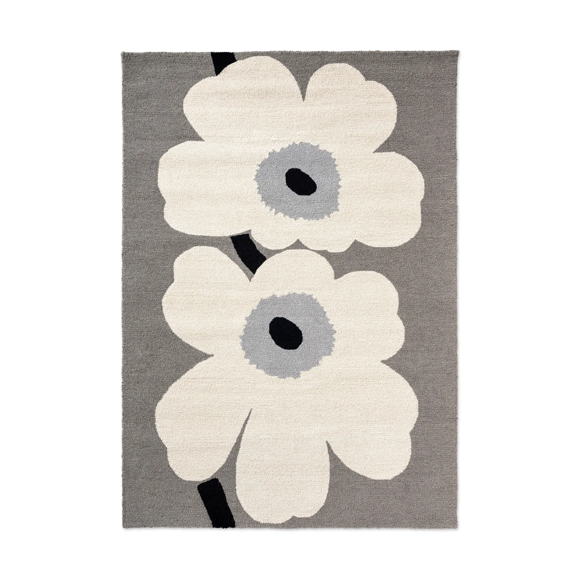 Unikko anniversary tæppe outdoor, Grey, 140x200 cm Marimekko